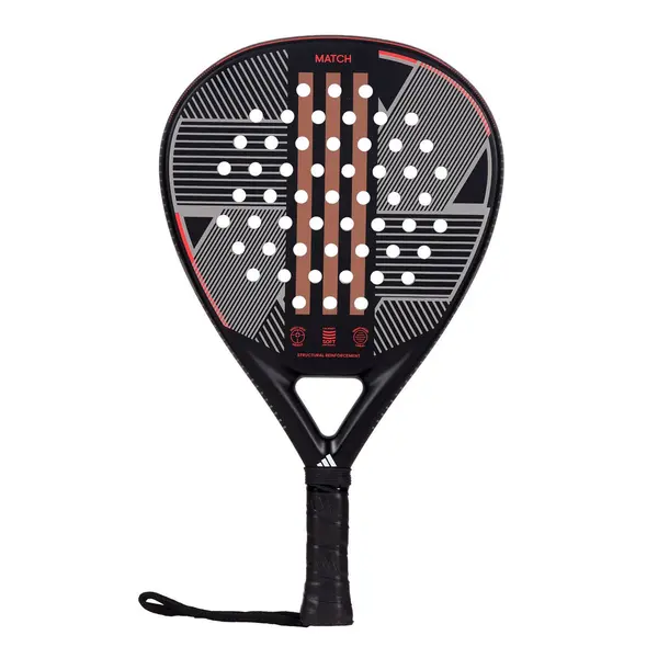 Adidas Match 3.3 Black Red 2024 - Adidas padel racket for versatile players