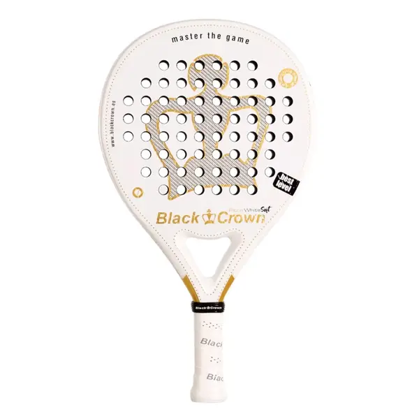 Black Crown Piton White Soft 2025 - Black Crown padel racket for control players