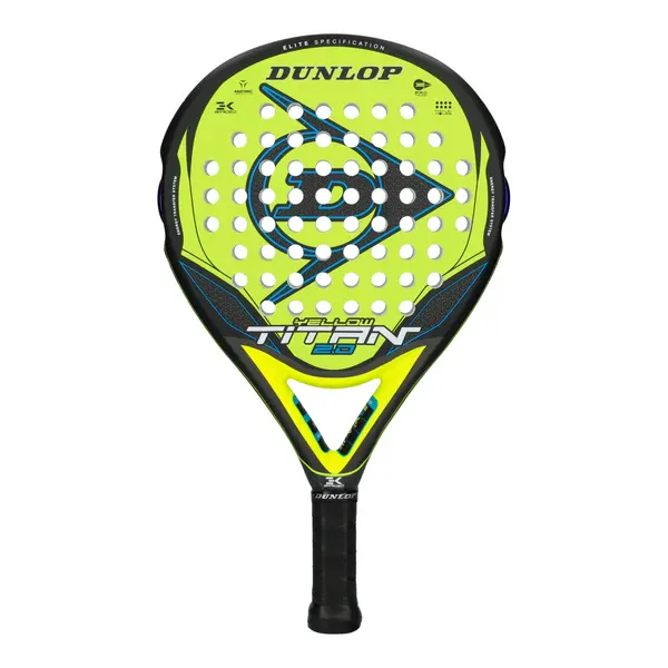 Dunlop Titan 2.0 Yellow Yellow Blue - Dunlop padel racket for versatile players