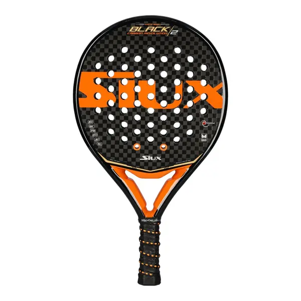 Siux Black Carbon Revolution 2 Red - Siux padel racket for control players